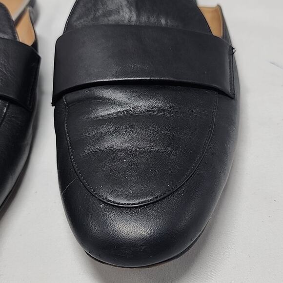LINEA PAOLO ANNIE LOAFER MULES BLACK LEATHER LADIES 8 GUC - Picture 5 of 16